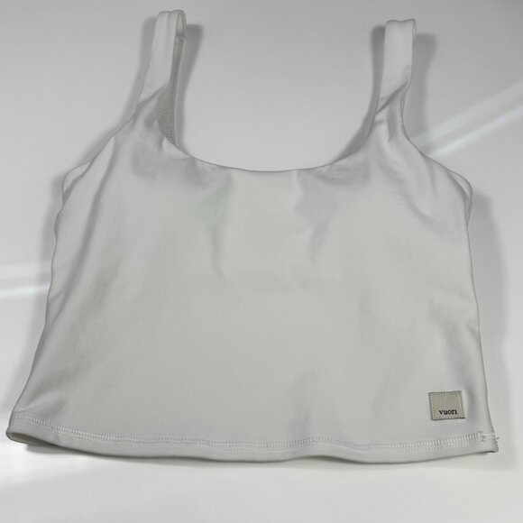 Vuori Women's Daily Crop Tank White XS - Picture 3 of 9